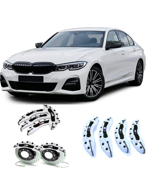Bmw G30 ///m Beyaz 17-18-19-20 Janta Uyumlu 4.lü Kaliper Kapagı