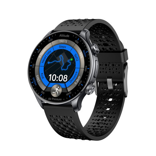 TSW6 48mm 1.6 inç Super Retina AMOLED GPS AI Yapay Zeka Bluetooth Aramalı Nabız SpO2 Ölçer Akıllı Saat Siyah