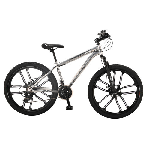 lion 26 Mono md Dağ Bisikleti 15" kadro mekanik disk fren mat krom