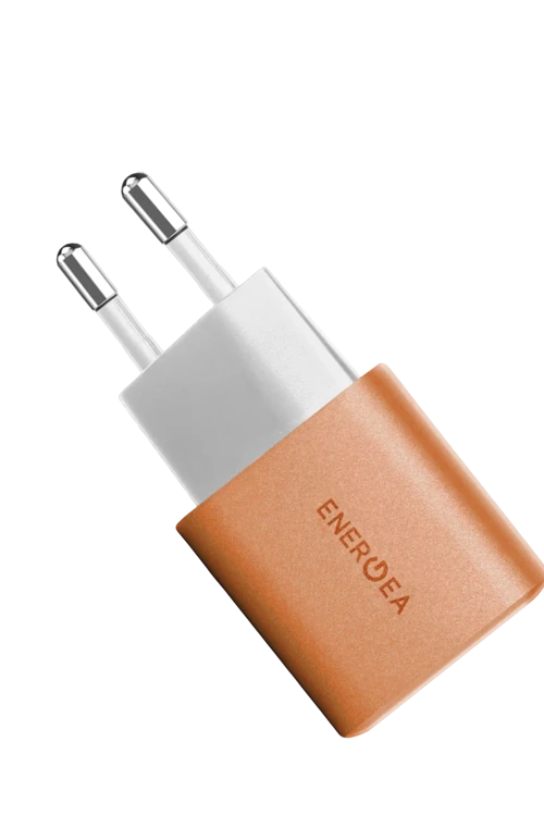 AmpCharge GaN35 1 Adet 35W Type C 1 Adet 30W USB Çıkışlı PD PPS QC Duvar Tipi Hızlı Şarj Aleti - Turuncu