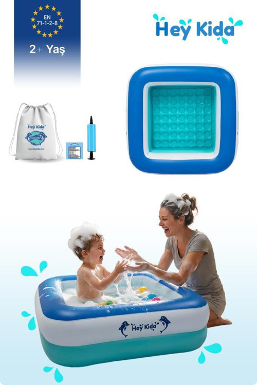 Swim Safe Kare Yüzme Havuzu 86x86x25cm
