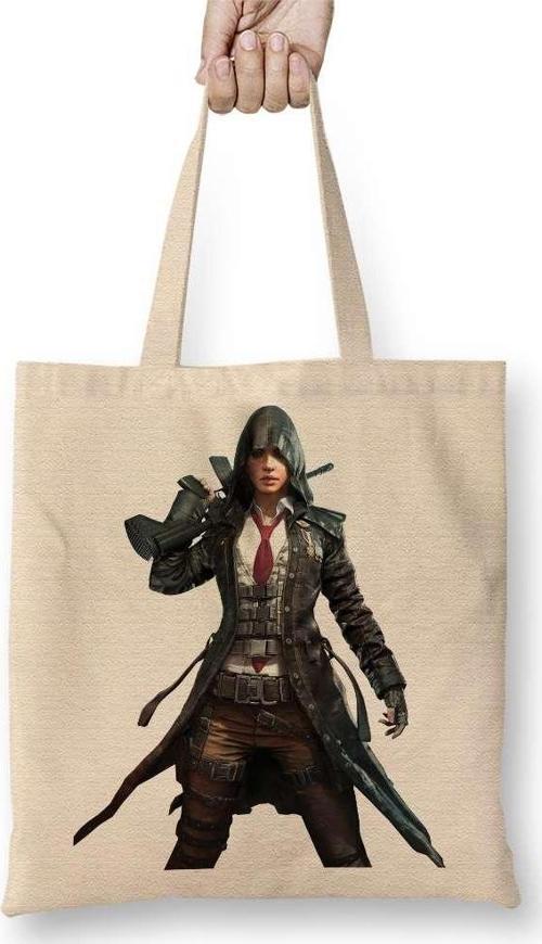 Assassin İllustration, Playerunknown'S Battlegrounds Fortnite Pubg Bez Çanta Uzun Saplı