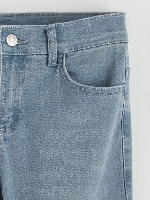 Gri Slim Fit Erkek Çocuk Jean Pantolon