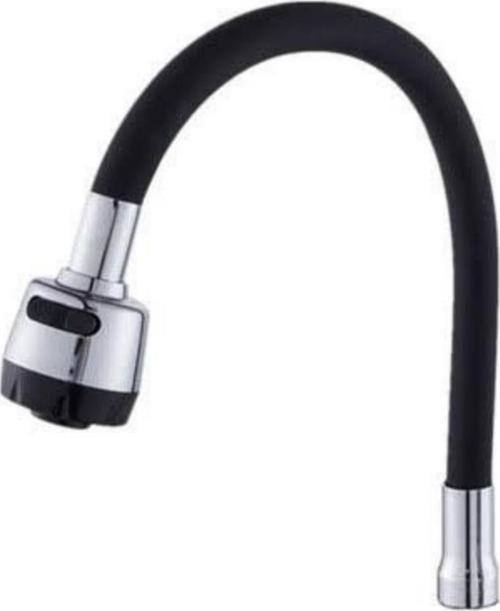 Oynar Başlıklı Spiral Siyah Renkli Kubar Başlığı Lavabo, Mutfak Esnek Musluk