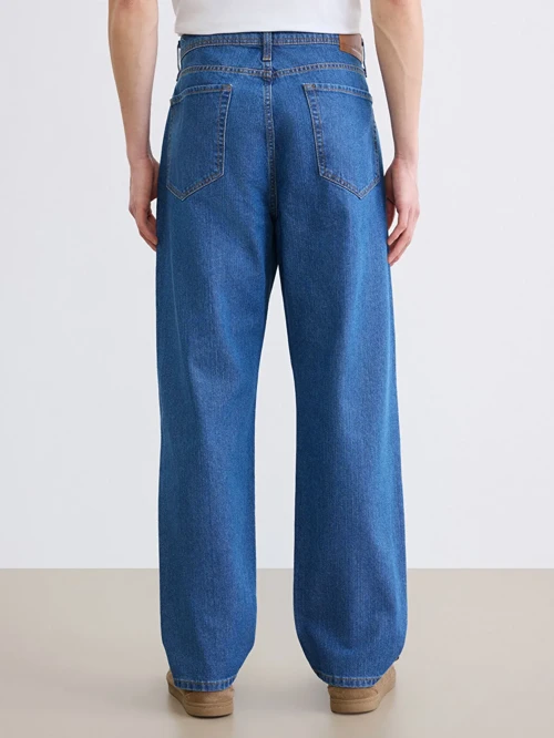Mavi Baggy Fit Erkek Jean Pantolon