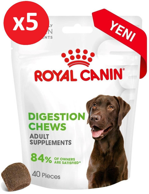 Digestion Chews Yetişkin Köpekler İçin Sindirim Sistemini Destekleyen Ödül Maması 160g*5