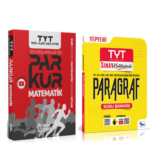 Metin TYT Matematik ve Sınav Yayınları Paragraf Soru Bankası Seti 2 Kitap