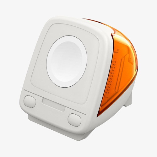 Apple Watch İle Uyumlu Saat Standı Classic C1 Dayanıklı Silikon Malzeme Bondi Blue İmac Tasarım Stand Tangerine