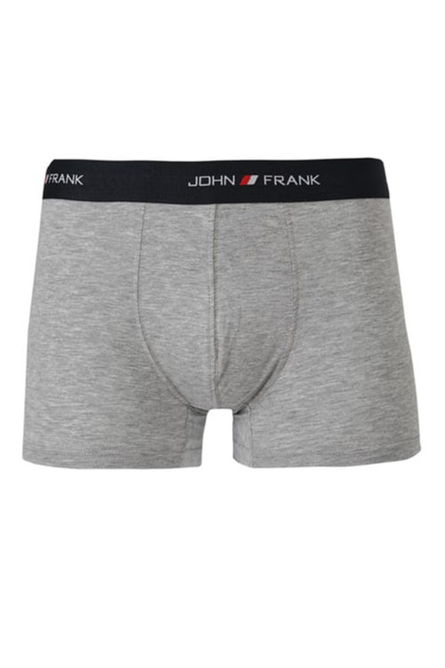 Logolu Pamuklu Erkek Boxer JFB111 GRİ