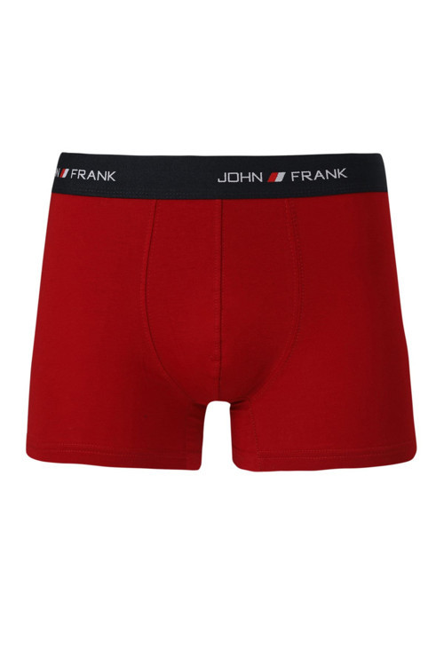 Logolu Pamuklu Erkek Boxer JFB111 KIRMIZI