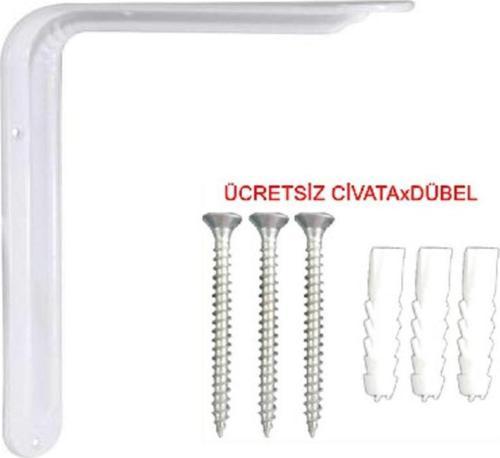 12'li Raf Altı Ayağı L Konsol Raf Altı Kol 22x28