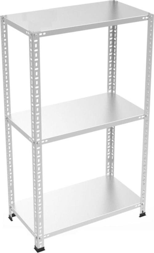 3 Katlı Galvaniz Çelik Raf. Depo, Arşiv, Dosya Rafı 1.50 Mm-31x75-100 Cm