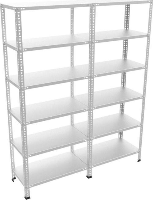 ® 6 Katlı Duble Galvaniz Çelik Raf.depo,arşiv,dosya Rafı. 1.50 Mm-31x75-200 Cm