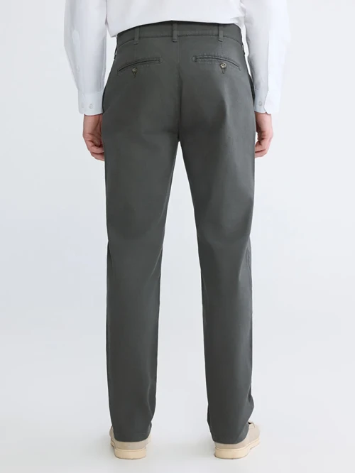 Yeşil Standart Kalıp Erkek Chino Pantolon