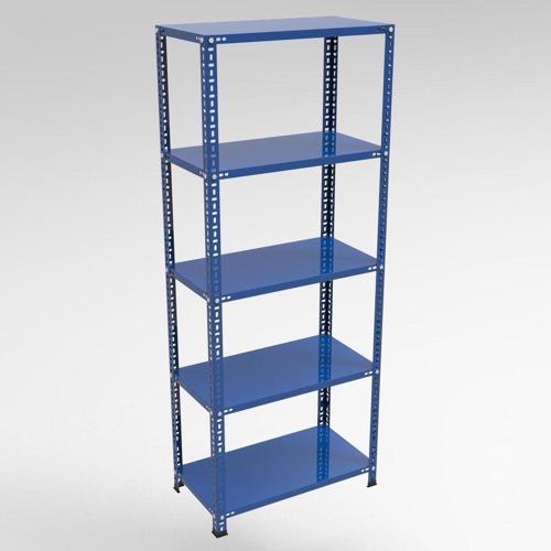 5 Katlı Mavi Renk Çelik Raf Çiçeklik Rafı Ofis Rafı 1.00 mm 31x93-150 cm