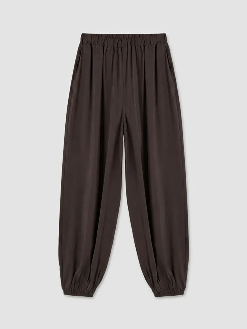 Kahverengi Beli Lastikli Kadın Jogger Pantolon