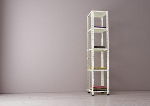 Krem Renk Çok Amaçlı Raf Gardırop 43x43x150