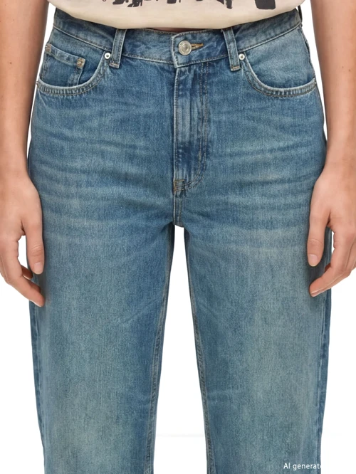 İndigo Straight Fit Kadın Jean Pantolon