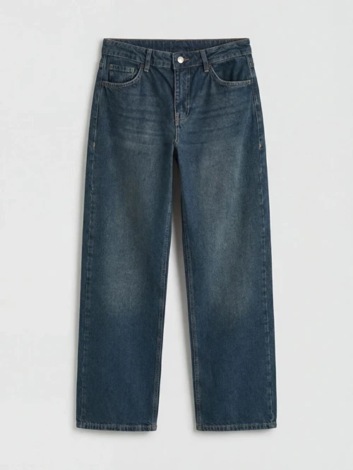 İndigo Wideleg Kadın Jean Pantolon