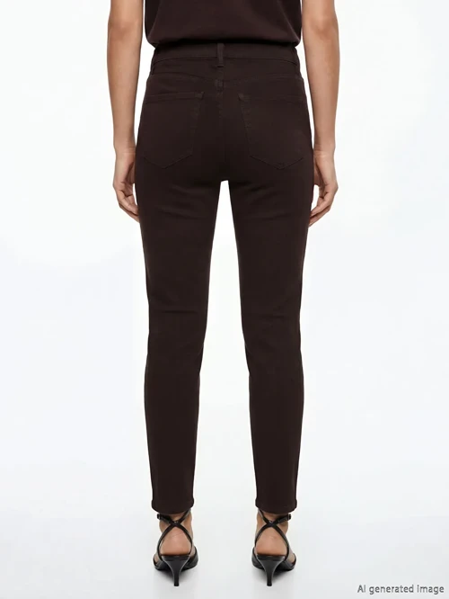 Kahverengi Mercury Skinny Fit Kadın Jean Pantolon