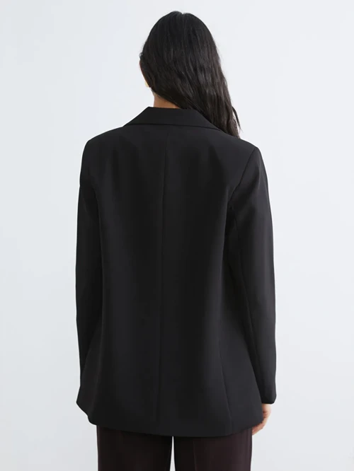 Siyah Kadın Blazer Ceket
