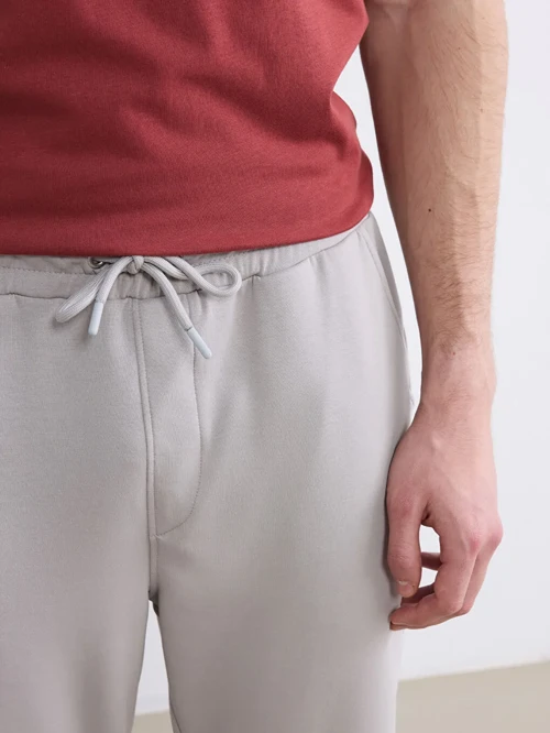 Gri Standart Kalıp Erkek Jogger Eşofman Altı