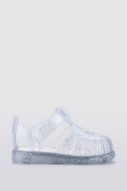 Tobby Gloss Glitter Çocuk Gri Sandalet S10308-Igr091