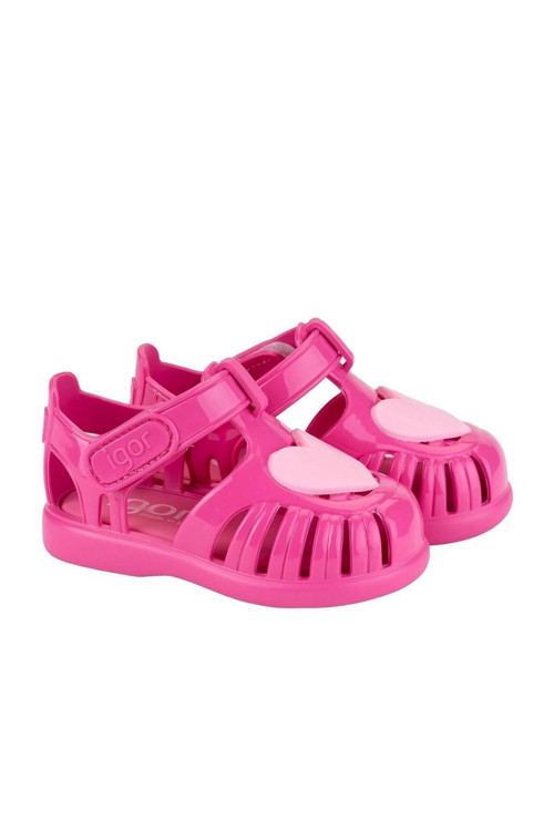 İgor Kız Çocuk Tobby Gloss Love Sandalet Fuchsia S10310-007