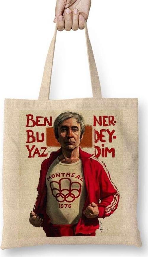 Şener Şen 01 Bez Çanta Uzun Saplı