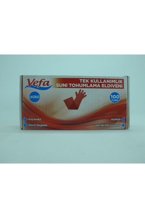 Tek Kullanımlık Suni Tohumlama Eldiveni Lastikli 100 Li Paket