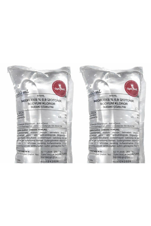 Nacl Burun Temizleme Suyu Serumu (%0.9) 1000 Ml. 2 Adet
