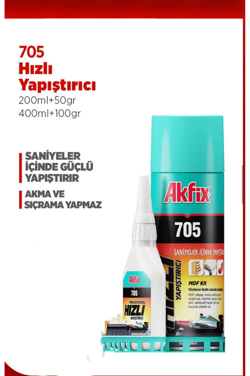 705 Üniversal Hızlı Yapıştırıcı (B100Gr+400Ml) Ga065