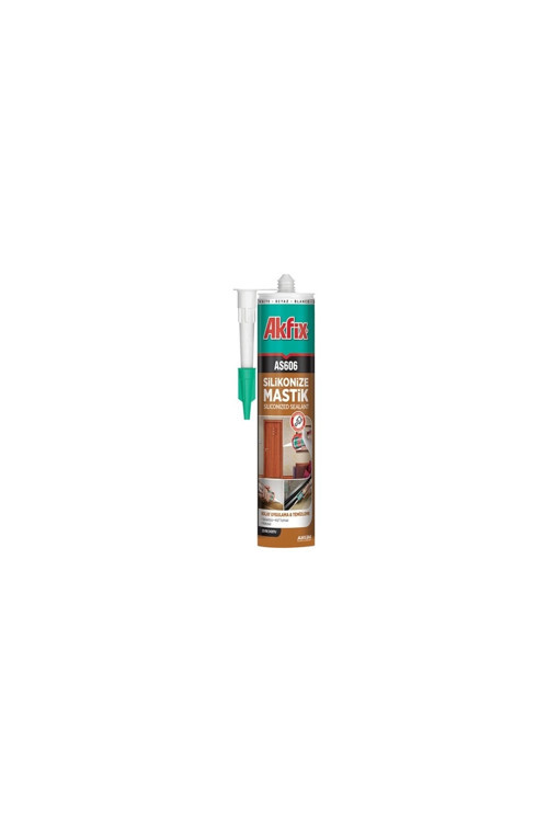 As606 Boyanabilir Silikonize Mastik Beyaz 500 Gr 1 Adet Kartuş