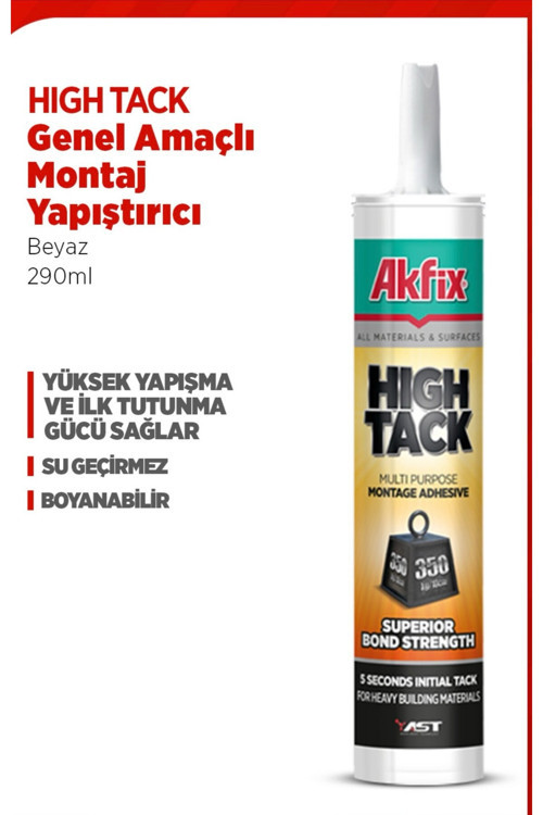 Ast High Tack Mastik 290Ml (B510) Beyaz