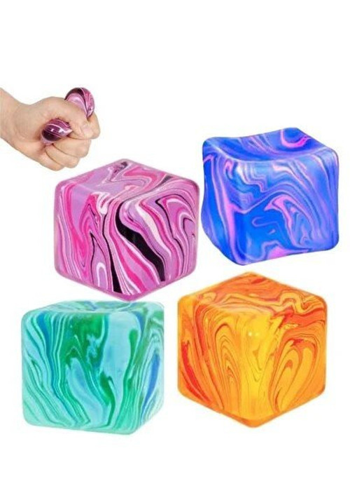 NeeDoh Nice Cube Dev Boy Duyusal Stres Küpü - Rengarenk Schylling Sıkıştırma Oyuncağı