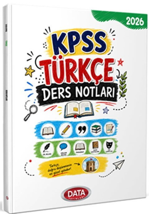 2026 KPSS Türkçe Ders Notları Data Yayınları