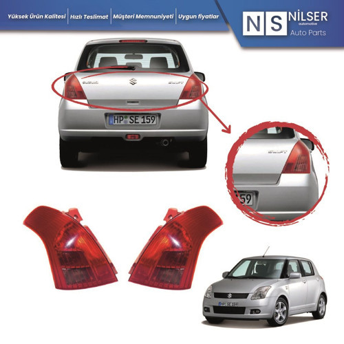 Suzuki Swift Sağ Sol Stop Lambası Takımı 2005-2007
