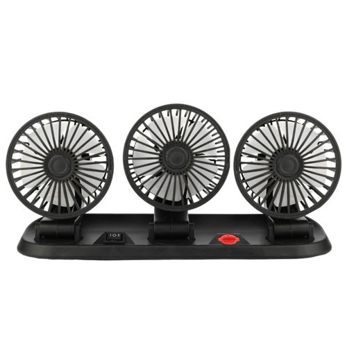 Fan40 12 Volt Dc Çakmaklıklı Mini 3Lü Plastik Araç Fanı