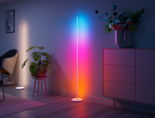 Akıllı RGBW Dikey Aydınlatma Yer Lambası Matter, App Kontrollü, Google Home, Alexa, Apple H