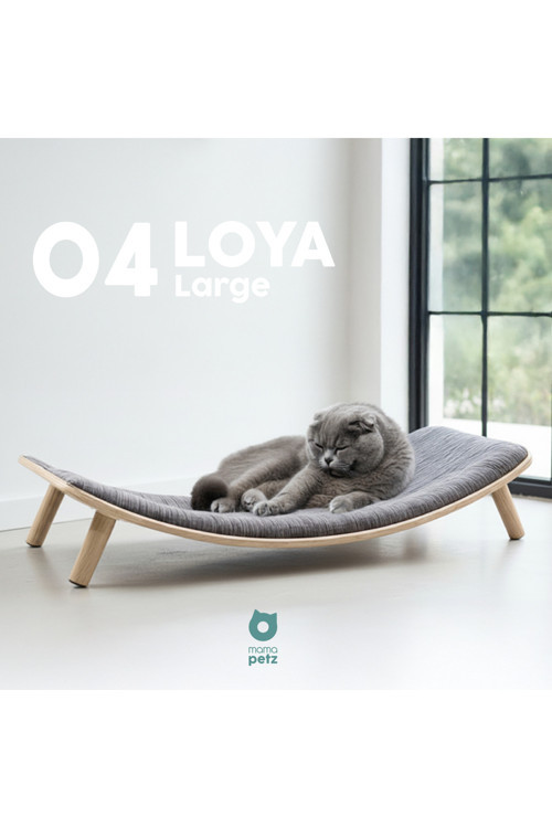 Mamapetz Loya Light Duvara Monte Edilen Kedi Ahşap Yatağı