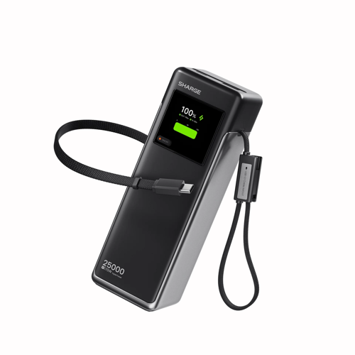Hypertower 170W 25000 mAh Dahili Kablolu Akıllı Ekranlı Powerbank Taşınabilir Hızlı Şarj Cihazı