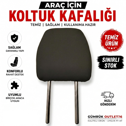 ARAÇ KOLTUK BAŞLIĞI (SİYAH)