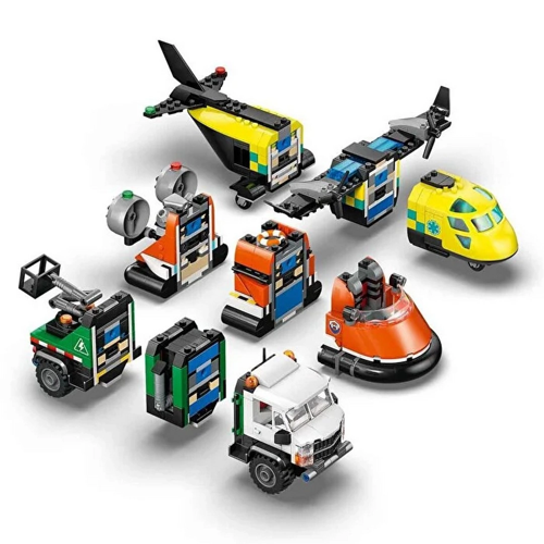 LEGO City Uçak Servis Kamyonu ve Hoverkraft Karışımı 60505