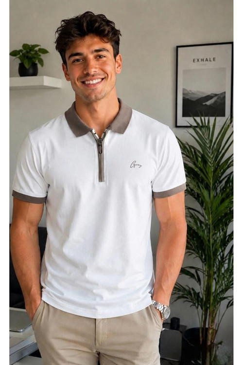 Erkek Regular Fit Rahat Kesim Polo Yaka %100 Pamuk Tişört
