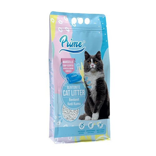 Bentonit Marsilya Sabunu Kokulu Topaklaşan KALIN Kedi Kumu 5 Lt