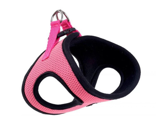 Dokuma Kumaş Neon Köpek Göğüs Tasması Pink XXS Boyun24-28cm / Göğüs28-32cm Köpeklere