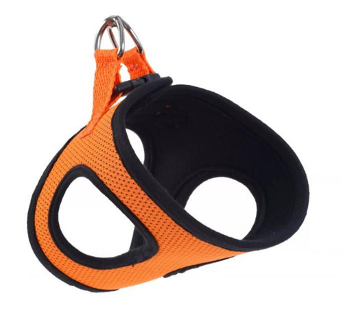 Dokuma Kumaş Neon Köpek Göğüs Tasması Orange 3XS Boyun20-24cm / Göğüs24-28cm Köpeklere