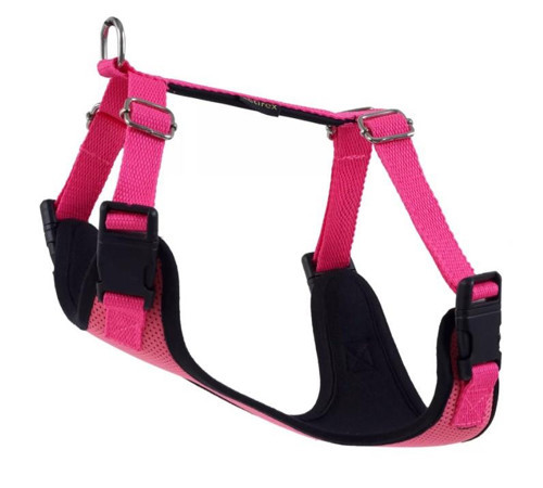 COOL Dokuma Kumaş Neon Köpek Göğüs Tasması S Pink 40-45cm 5-8 Kg KÖPEKLERE