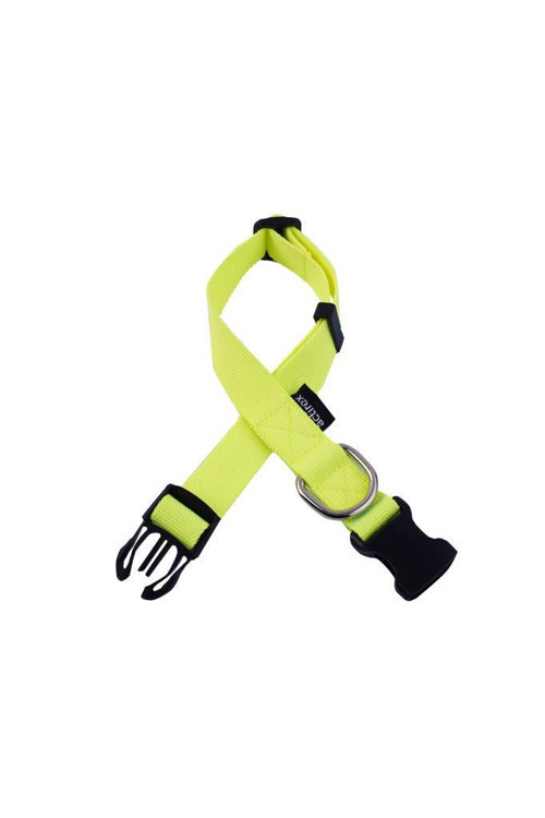 Neon Yumuşak Doku Ayarlanabilir Köpek Boyun Tasma Yellow 40-65cm