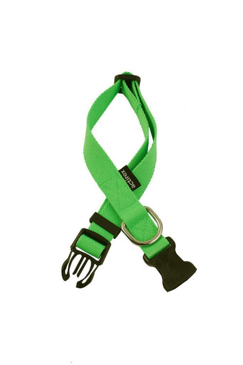 Neon Yumuşak Doku Ayarlanabilir Köpek Boyun Tasma Green 45-70cm